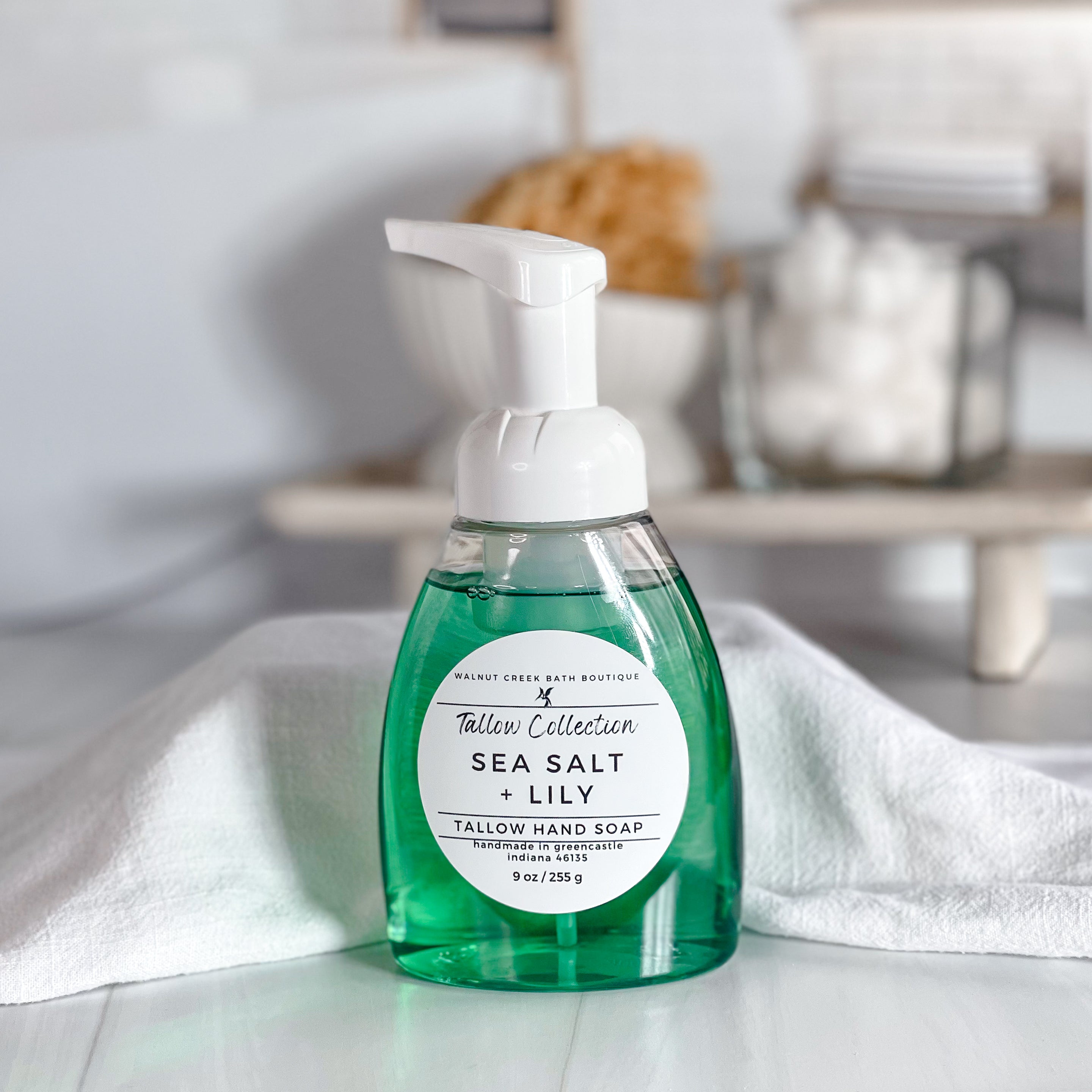 Sea Salt & Lily Foaming Tallow Hand Soap