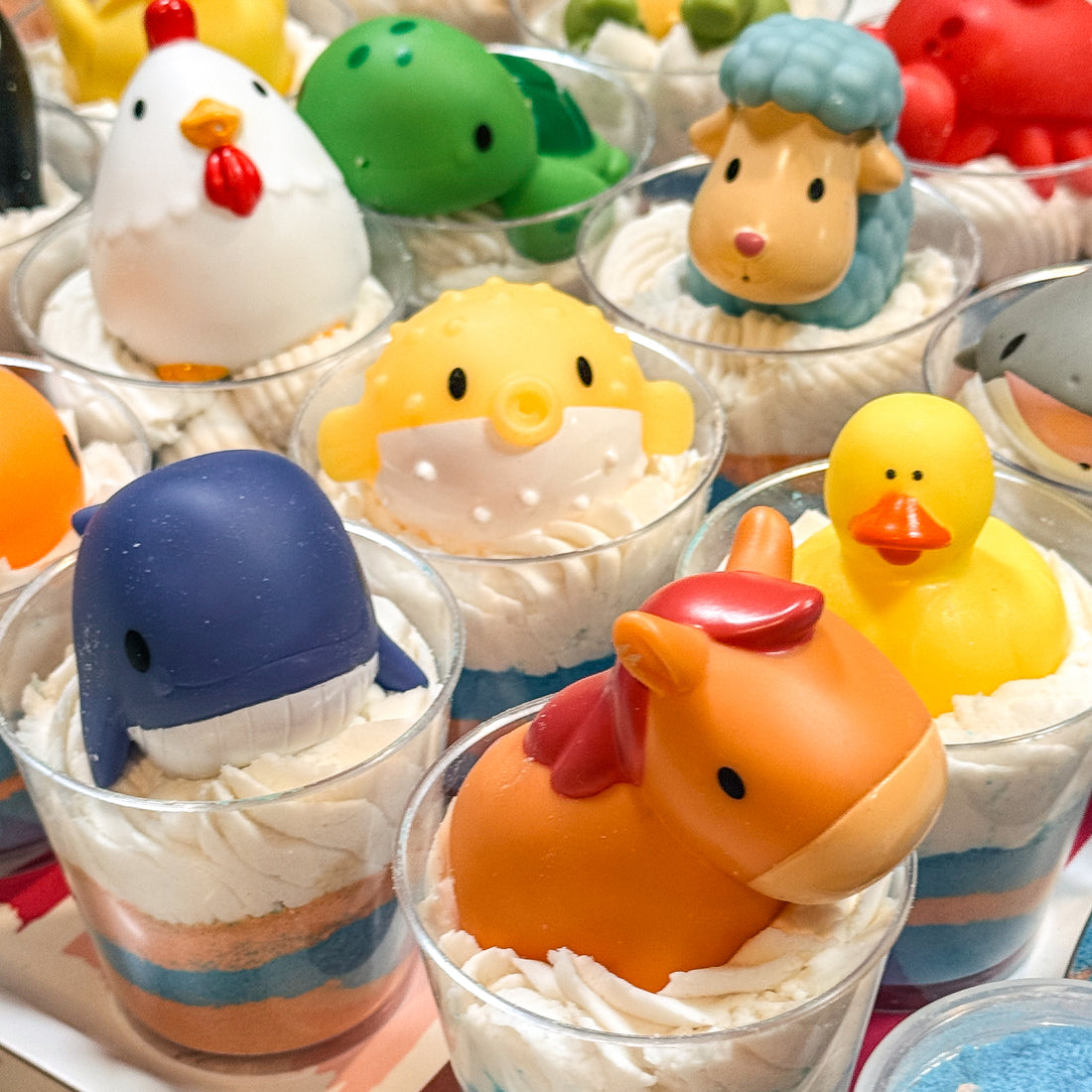 Wild Peach Bath Bomb Dust Dessert Cup
