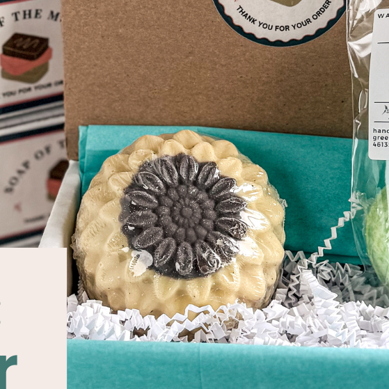sunflower-themed soap