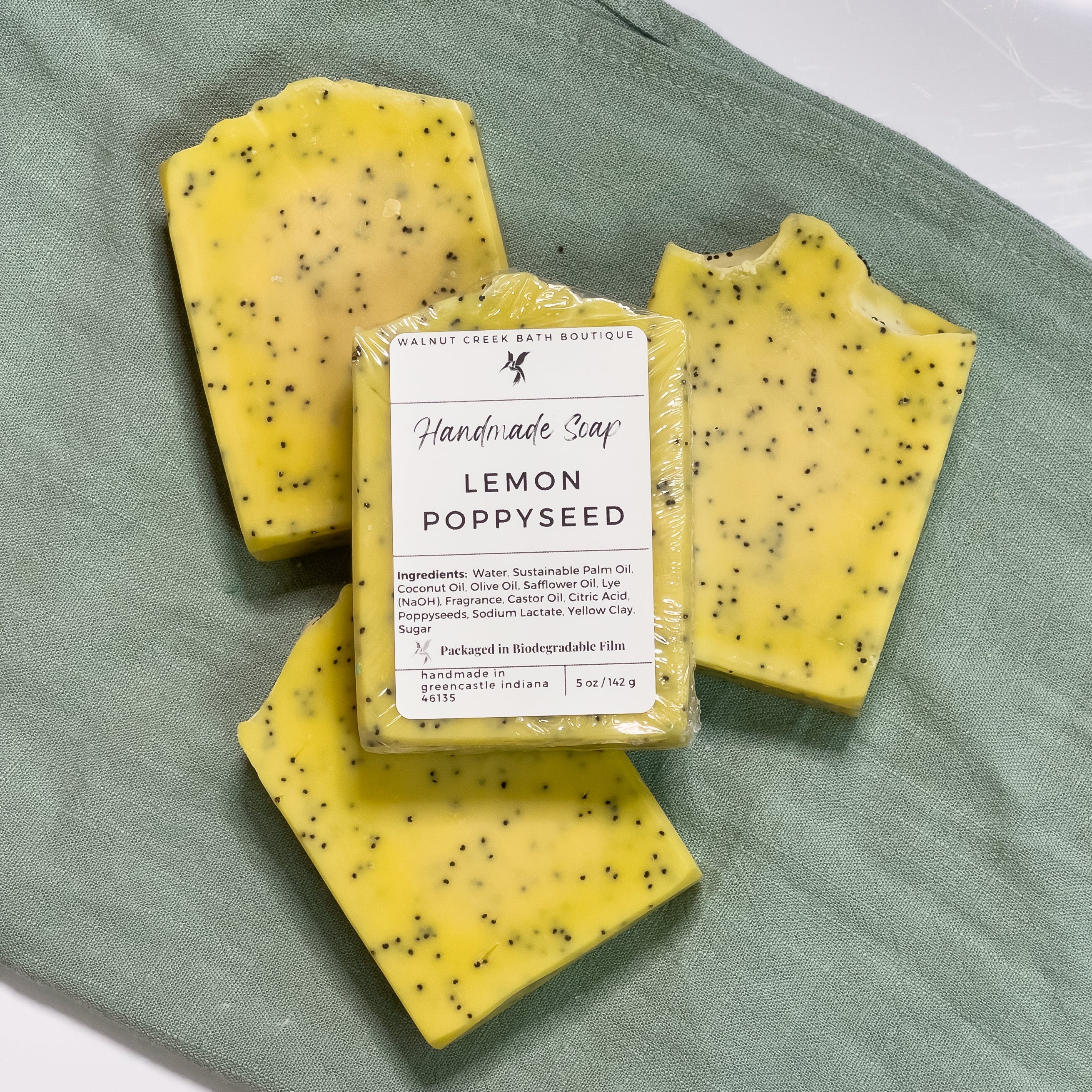 Lemon Poppyseed Artisan Soap