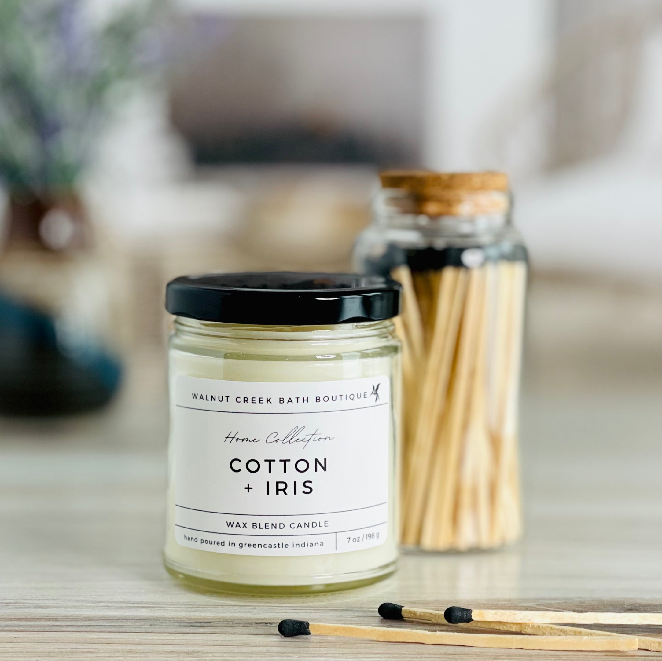 Cotton + Iris Candle