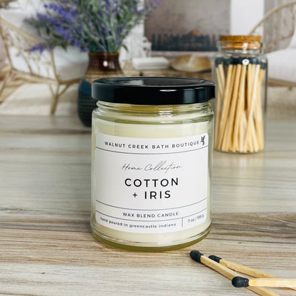 Cotton + Iris Candle