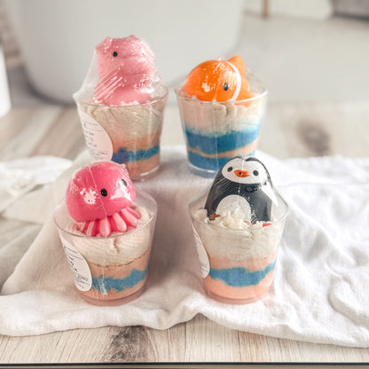 Wild Peach Bath Bomb Dust Dessert Cup