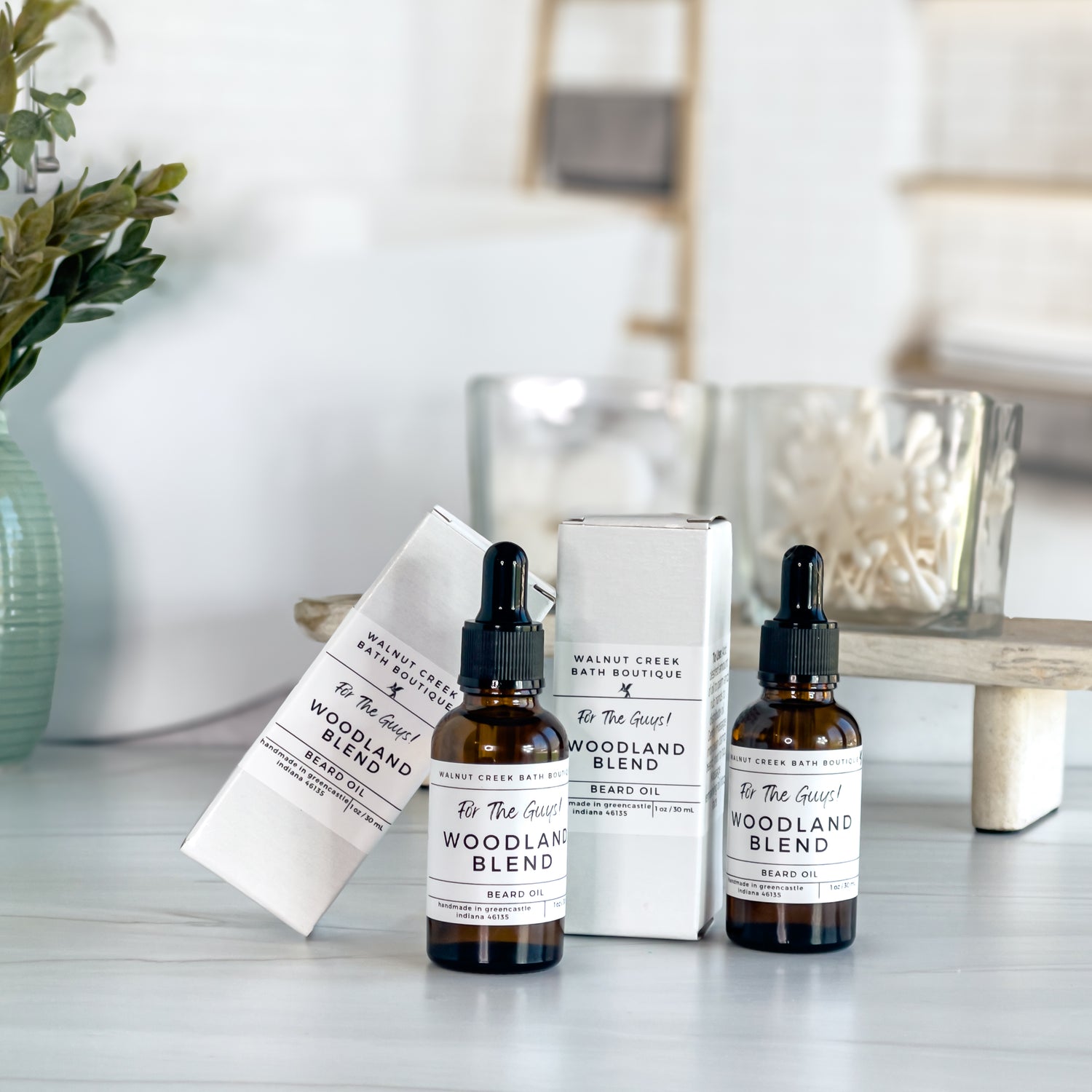 out beard oils come in boxes to protect the amber glass, that in turn protects the oil inside - win win