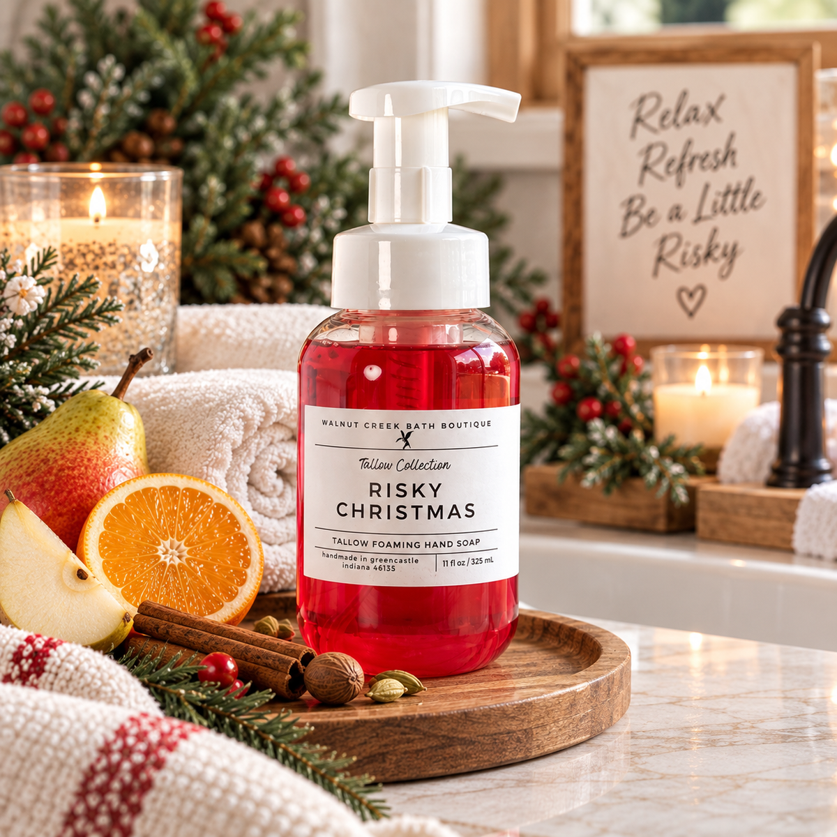 A bottle of Calm &amp; Comfort Bath Boutique &