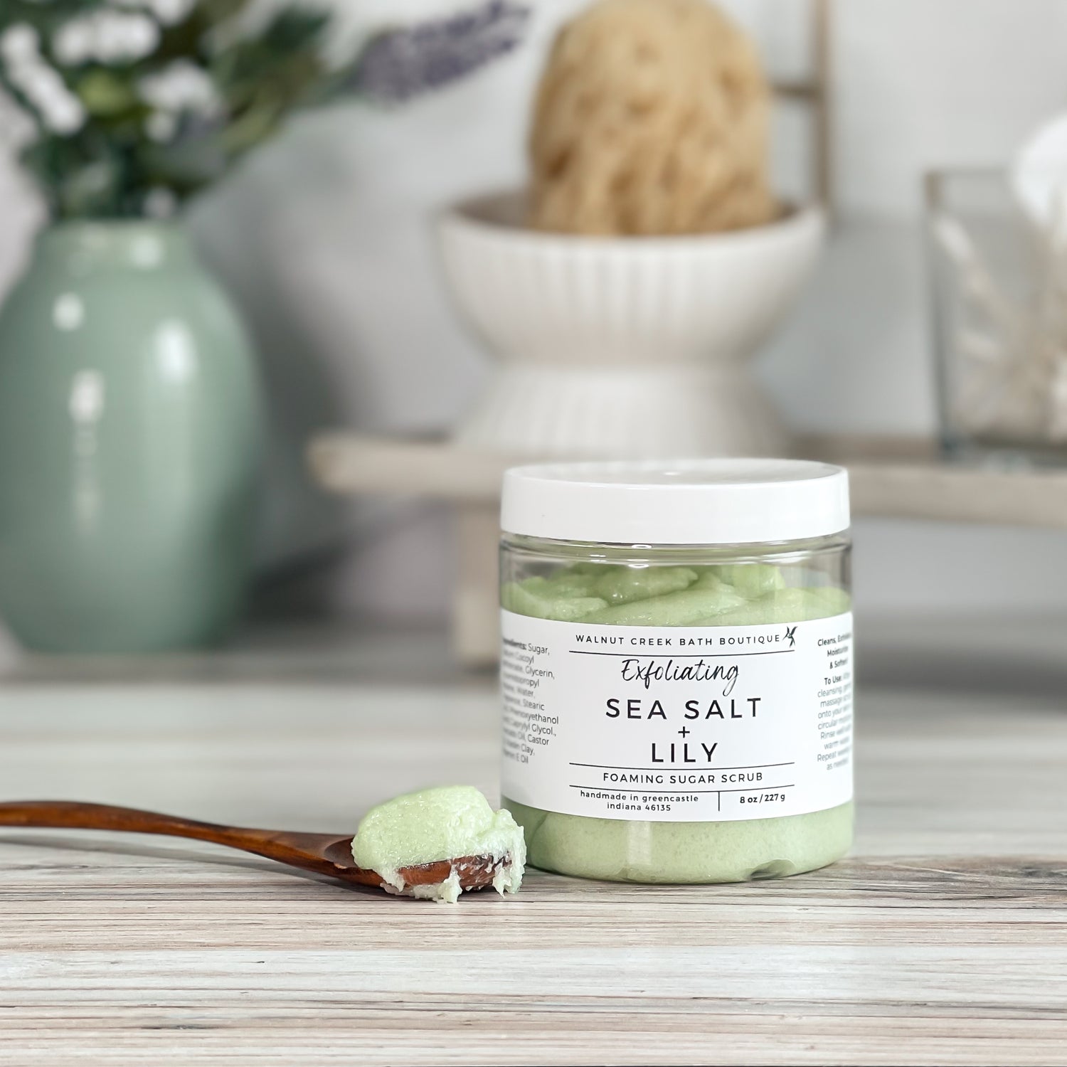 Sea Salt + Lily Foaming Scrub
