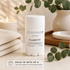 Solid deodorant stick with &